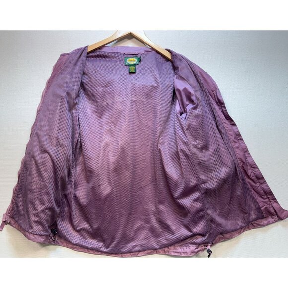 Cabela's Women Packable Windbreaker Jacket Small Hooded Outdoors Full Zip Casual - Picture 6 of 13